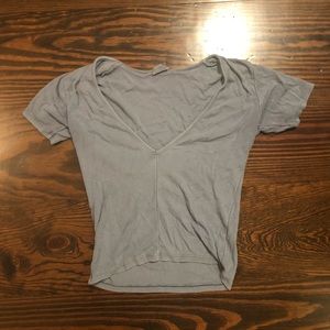 John Galt super v-neck crop top